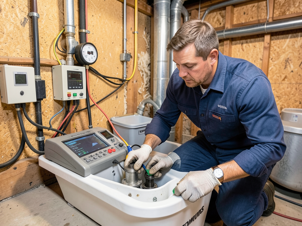 Basement ejector pump maintenance for edmonds home