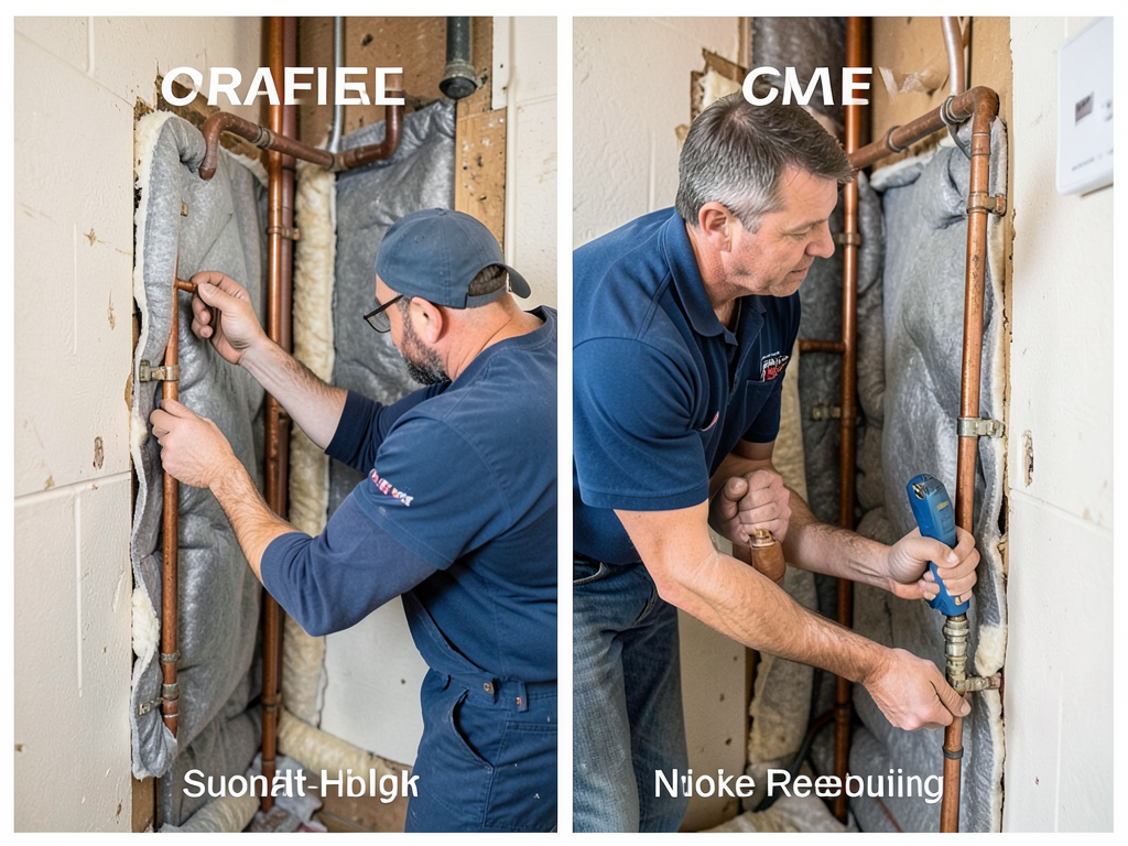 Quiet your noisy condo pipes with cast iron or sou
