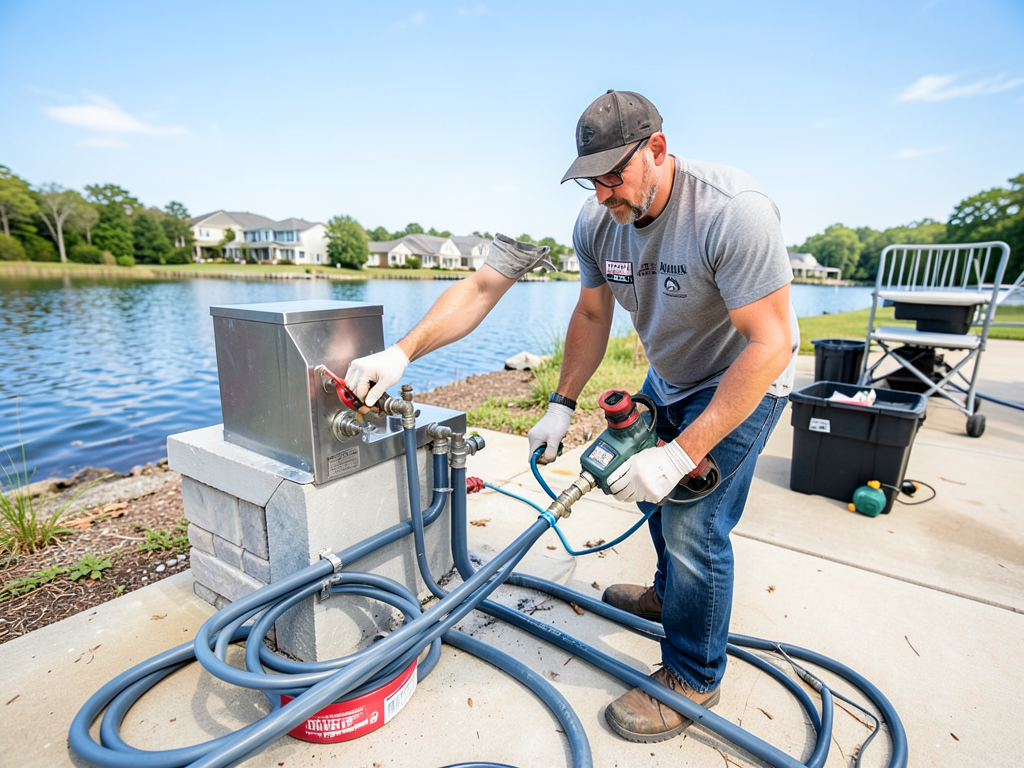 Running water to your outdoor kitchen in matthews